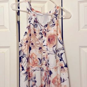 New York & Company hi-low floral dress size large